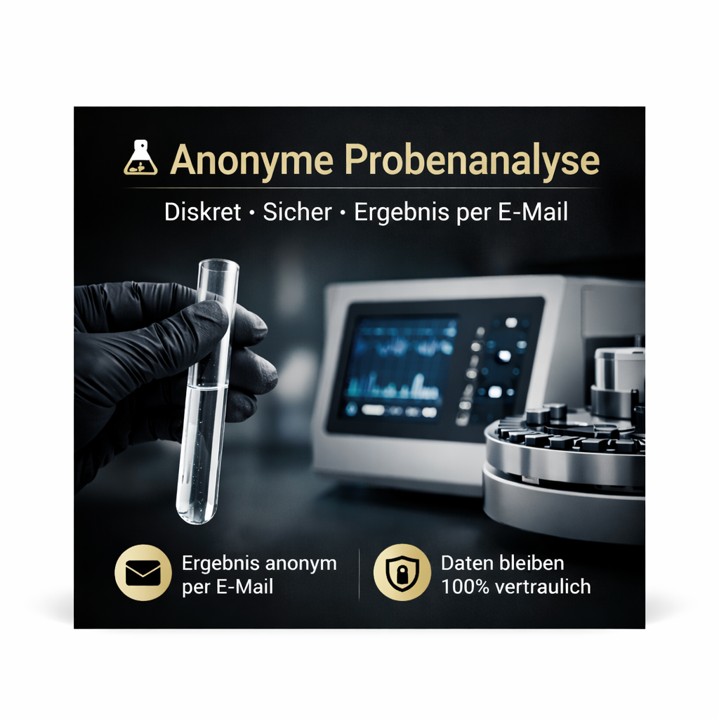 Anonyme Probenanalyse – diskret & zuverlässig - Testzeitraum: Mitte April 2026